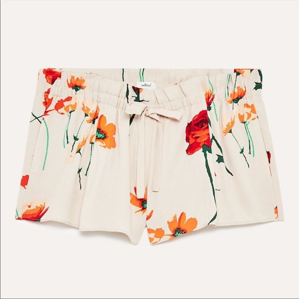 ARITZIA FLORAL SHORTS